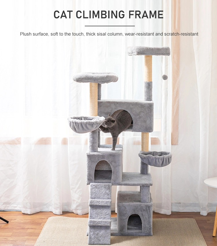 Large Cool Deluxe Cat Tree Accessory Wooden Scratcher 2023