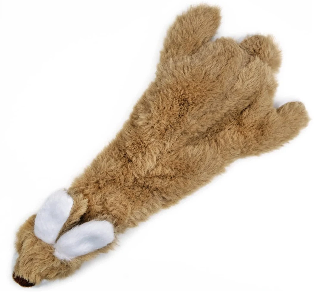 Unstuffed Hare Crinkle Paper Inside Toy Donkey Plush Pet Toy