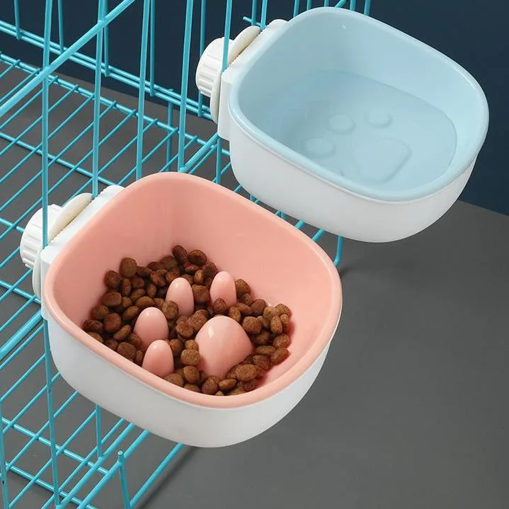 Dog Sling Anti-Choke Feeding Bowl Creative Plastic Pet Bowl