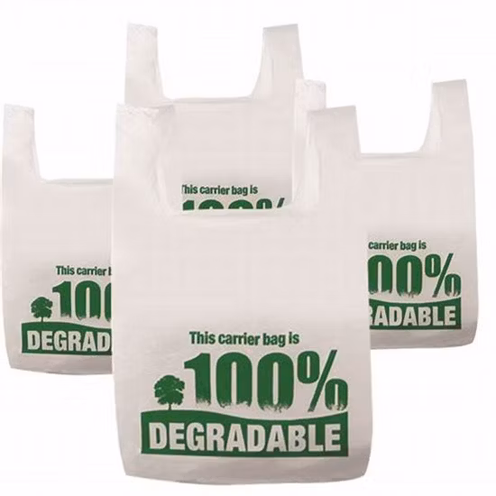 Plastic PE PLA Pbat Corn Starch Biodegradable Compostable Printing Scented Dog Poop Nappy Flat Food Vest Shopping Drawstring Trash Ziplock Garbage T-Shirt Bags