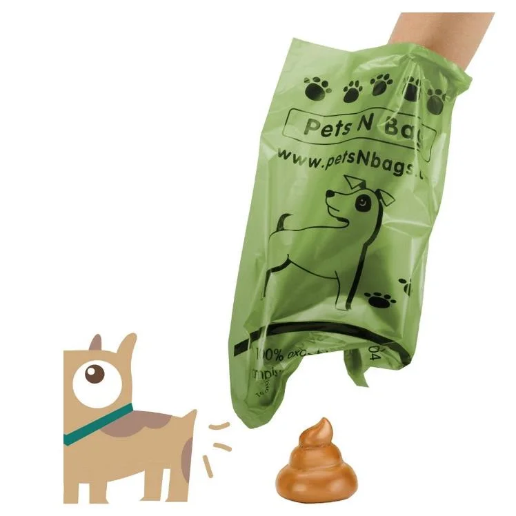 Customized Disposable Plastic Pet Products Poo Bags Dog Poop Waste Garbage Bag with Dispenser Packing