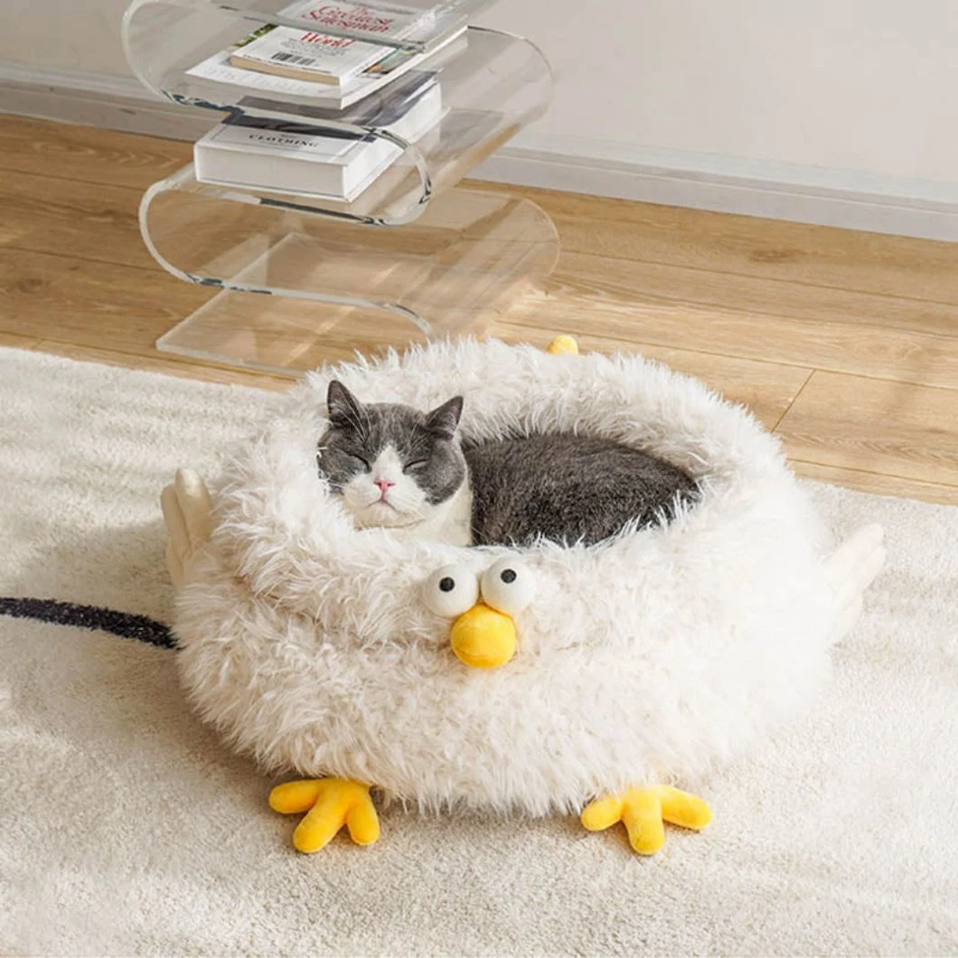 Sleeping Beds Round Cat Dog Bed Comfortable Chicken Coop Cat Bed