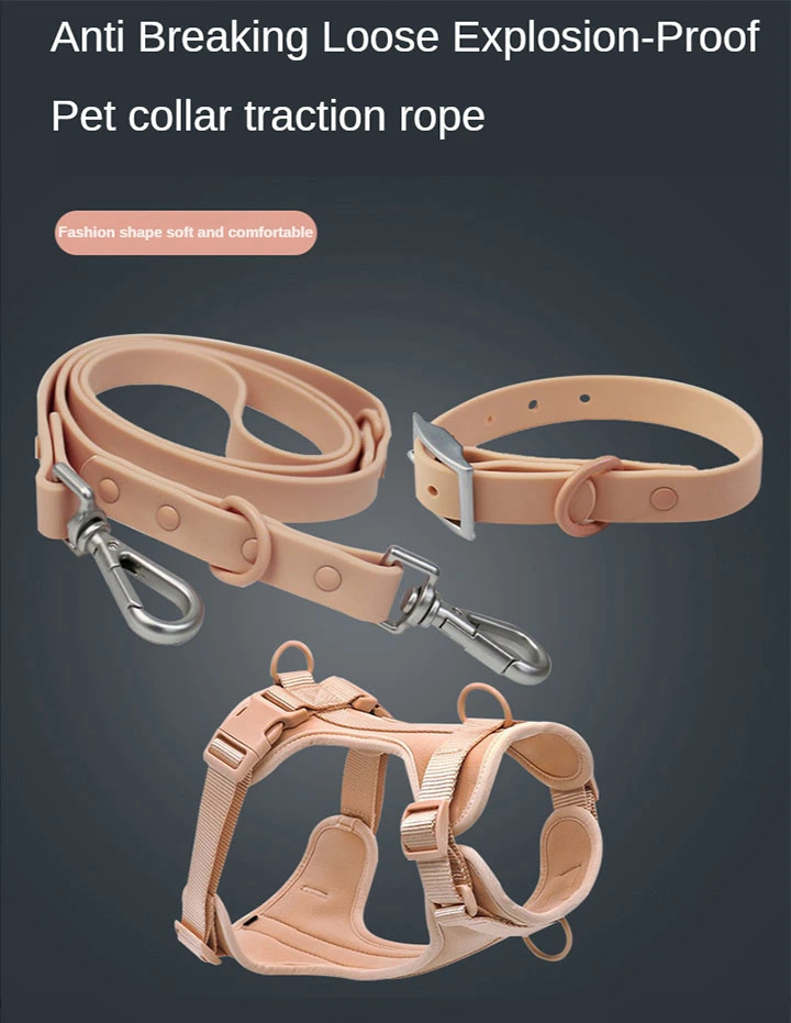Hot Selling Luxury Dog Lead Set PVC Waterproof Pet Dog Harness