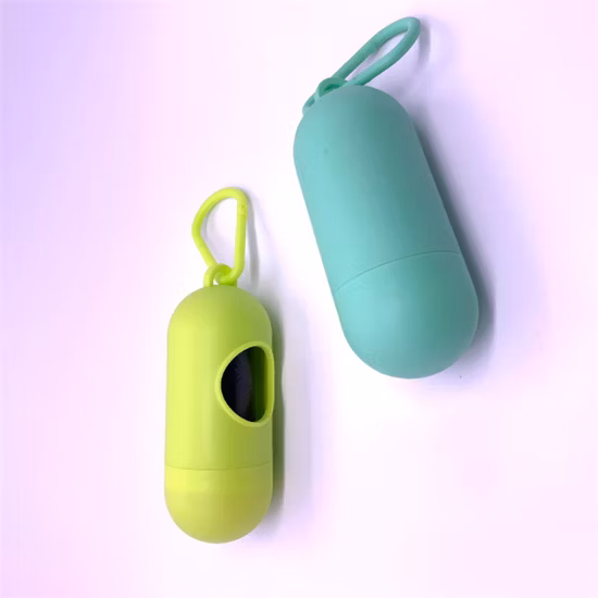 Pet Cleaning Supplies Colorful Pills Shape Portable Garbage Box Dog Picking up Dog Pop Bag