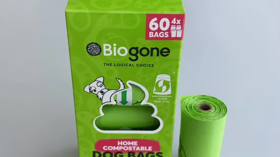 Cornstarch Pet Trash Bag PLA Garbage Bag Pbat Rubbish Bag Customize Dog Waste Biodegradable Poop Bag Roll Wholesale
