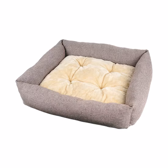 Green Soft Fleece Offwhite Needle Fur Pet Bed