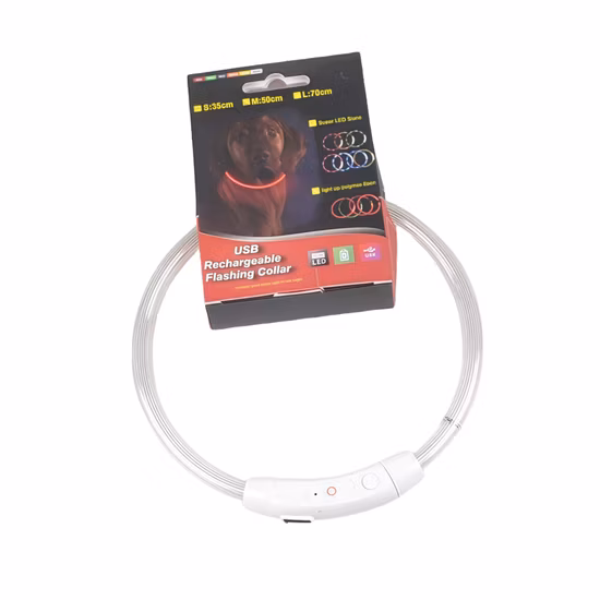 New Factory Wholesale LED Pet Collar Rechargeable